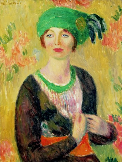 Fille avec turban vert - William James Glackens